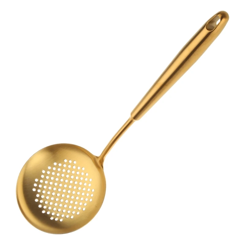 

R1WA Multi-functional Kitchen Sink Strainer Stainless Steel Filter Spoon Mesh Skimmers Cooking Oil Colander Strainer Kitchen