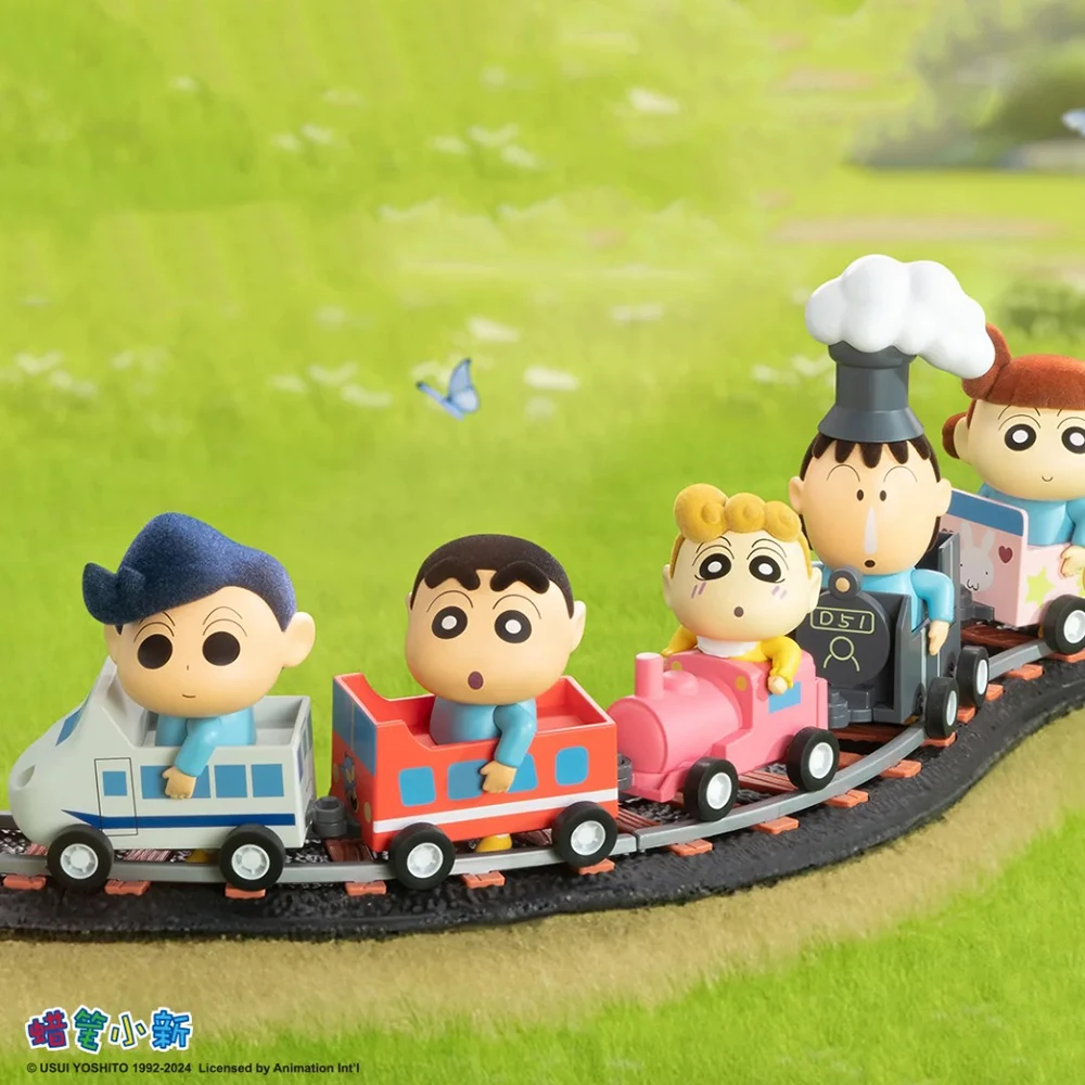 

Crayon Shinchan Train Detachment Blind Box Toy Hand-Made Ornament Collectible Gift Decoration Trendy Trendy Blind Box Toys