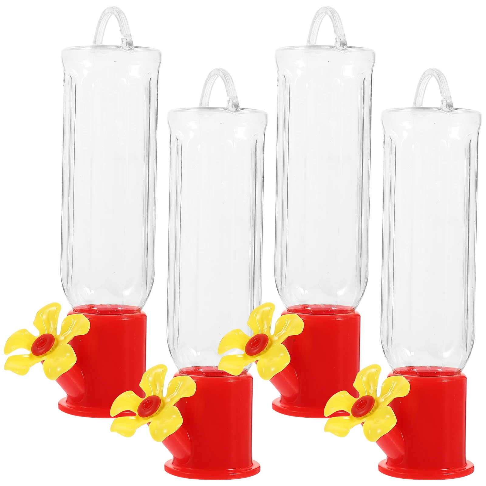 

4 Pcs to Feed Hummingbird Feeder Feeders for Outdoors Hanging Plastic Containers Flower