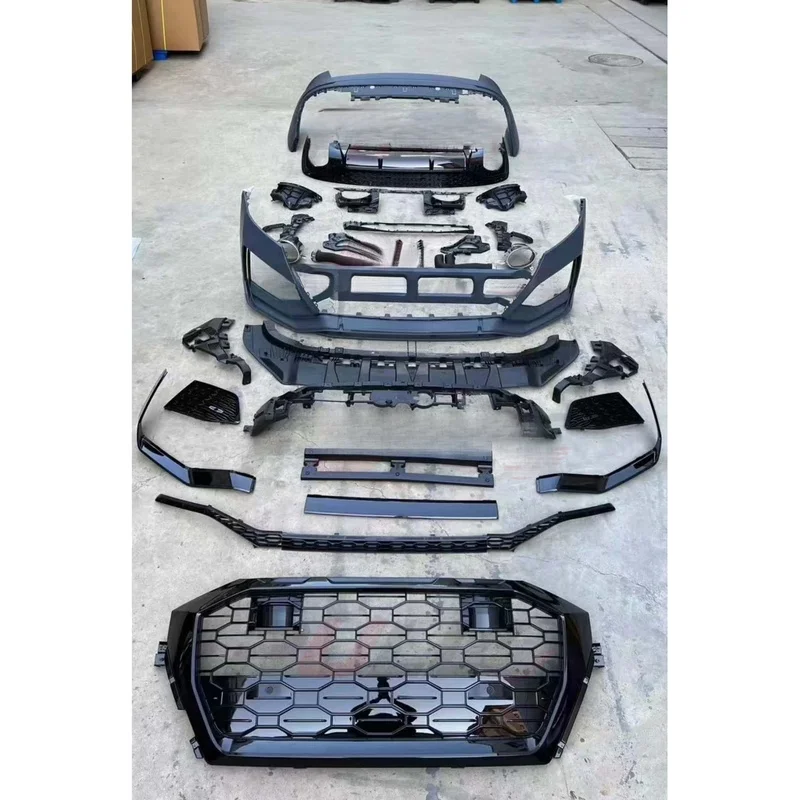 High Quality RSQ8 Style Upgrade Body Kit Fit For Q8 2018-2022 Includes Front Rear Bumper Grille Rear Lip Auto Exterior Model Con