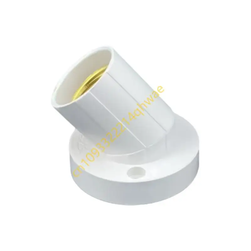 

24PCS E27 Angled Screw Socket Lamp Holder 90 Degree Adjustment Angled Lamp Base For Wall Mounted Installation