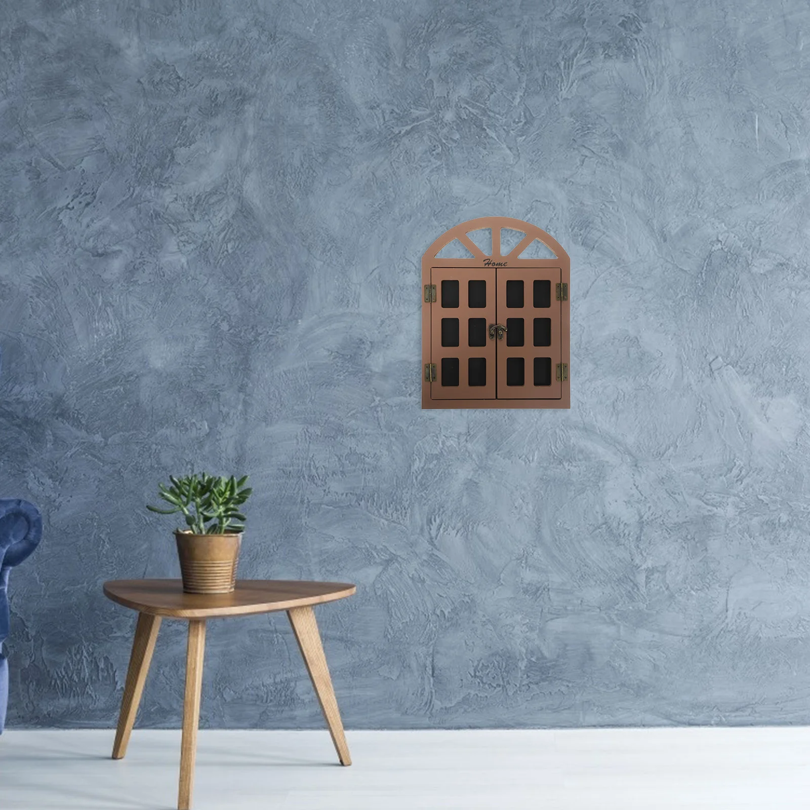 Pizarra colgante con forma de ventana, tablero de mensajes borrable de madera, pequeña, para el hogar, Bar y Pub