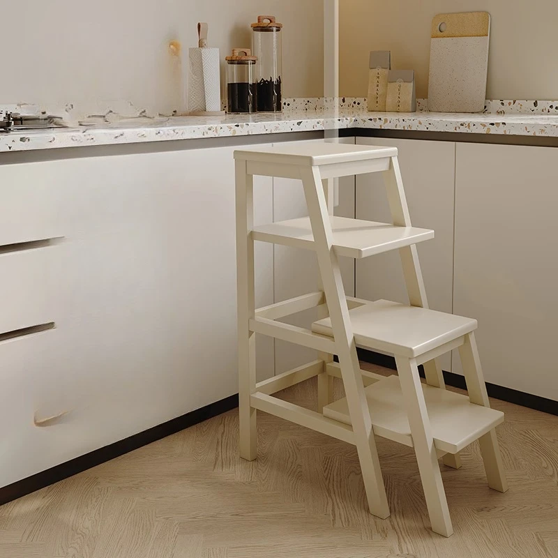 85, четырехступенчатая лестница из цельного дерева, многофункциональный табурет-лестница, табурет-лестница, табурет-лестница двойного назначения, утолщенная лестница для восхождения