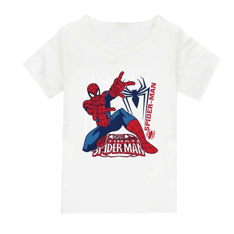 Детская футболка с принтом Человека-паука, на Хэллоуин Детская футболка с принтом Человека-паука, на Хэллоуин