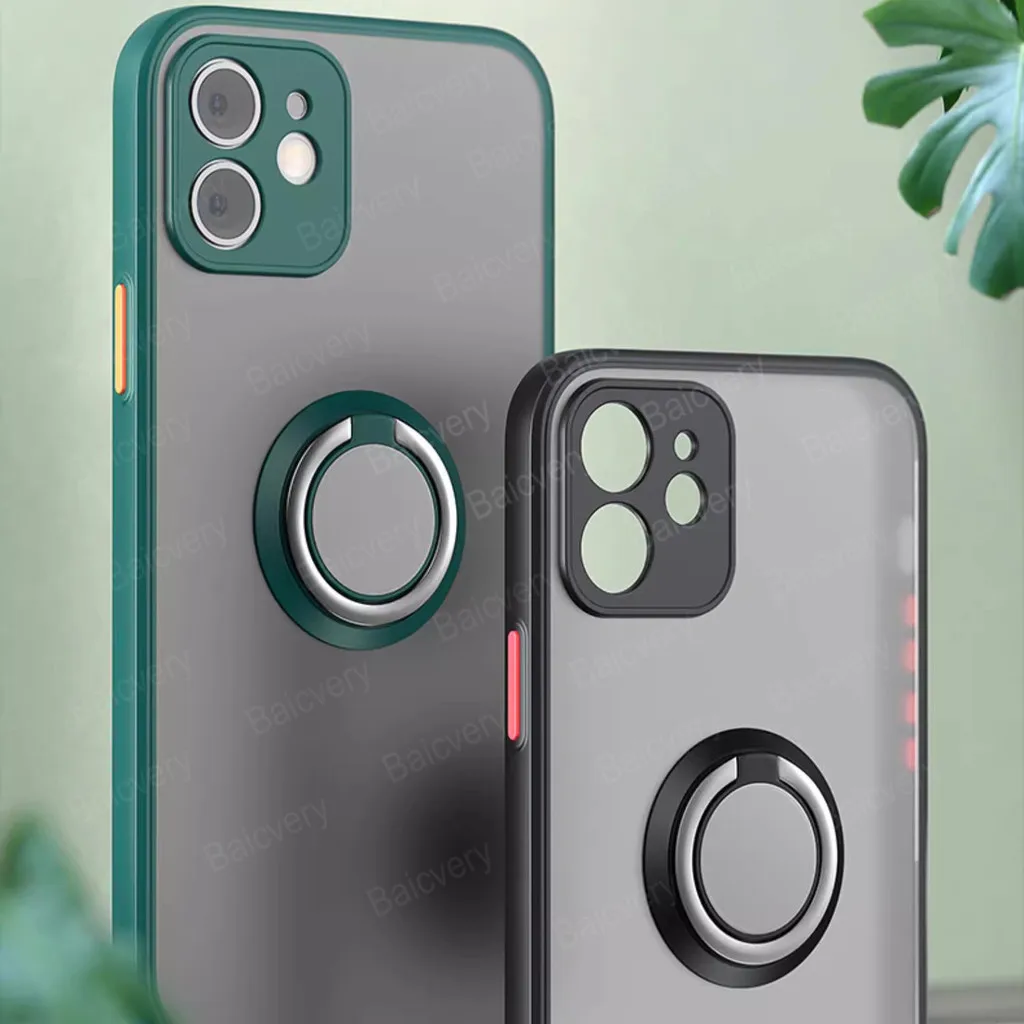 غطاء عدسة خلفي واقي للصدمات بالكامل مع حامل خاتم إصبع ، Infinix Note 30 ، 4G ، X6833B ، X6716B ، 5G ، X6711 ، Note 30 Pro