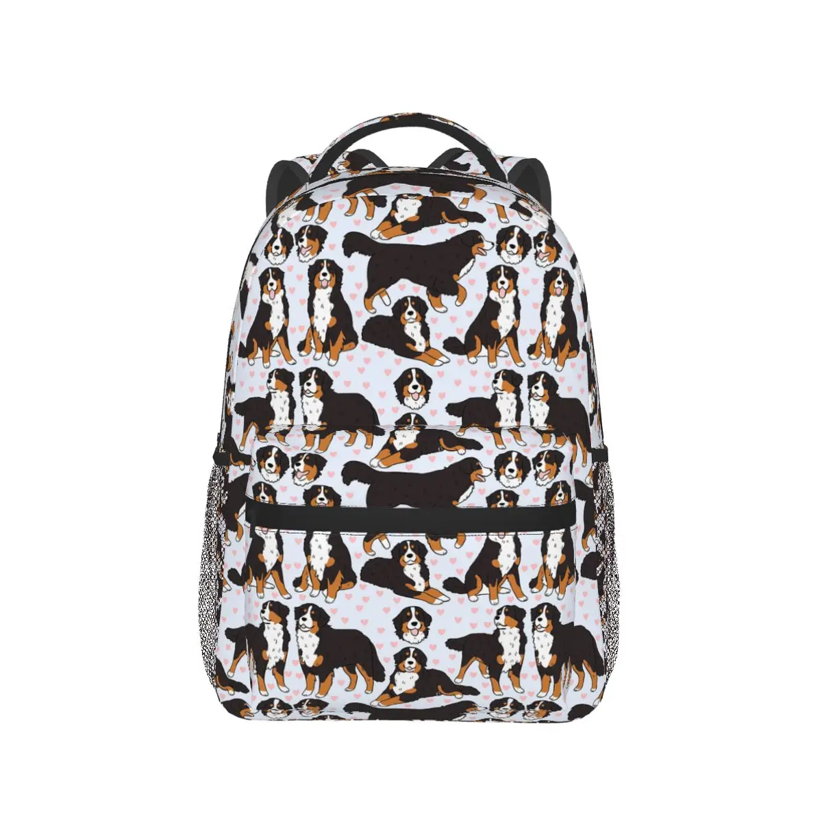 Ransel Pola Ilustrasi Lucu Anjing Gunung Bernese Diskon Besar Tas Buku Anak Kapasitas Besar Tas Sekolah Tas Bahu