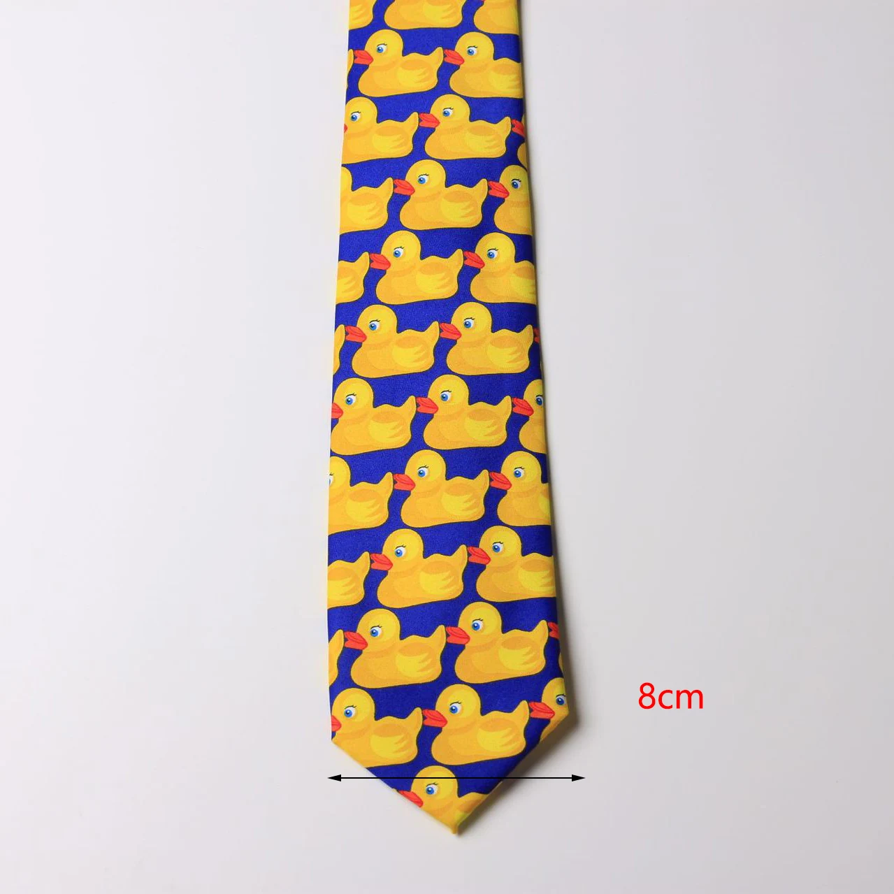 Barney Ducky Krawatte, Cosplay, Anime, TV, lustige Kostüme, Zubehör, kleine Ente, bedruckt, 8 cm – Detail 2