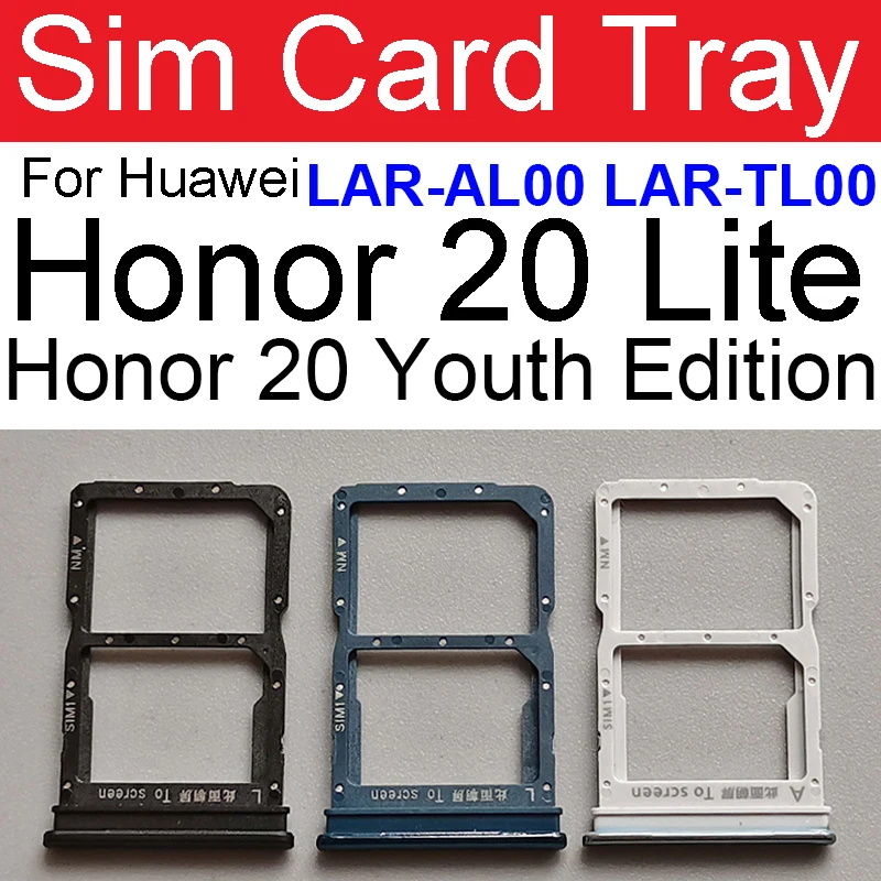 Gniazdo karty Sim gniazdo adaptera do Huawei Honor 20 Pro Lite 20i 20s widok 20 V20 czytnik kart Micro SD wymiana części