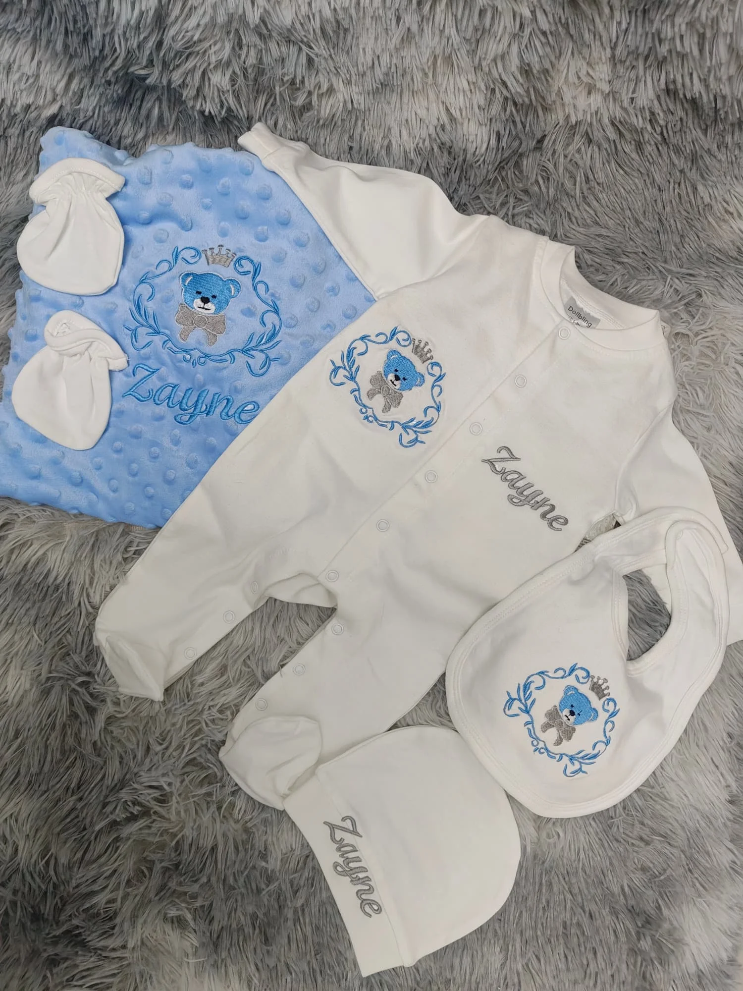 Personalized Newborn Onesies Anti-Scratch & Warm Baby Romper Soft Cotton Infant Jumpsuit Cute Baby Shower Gift for Girls Boys