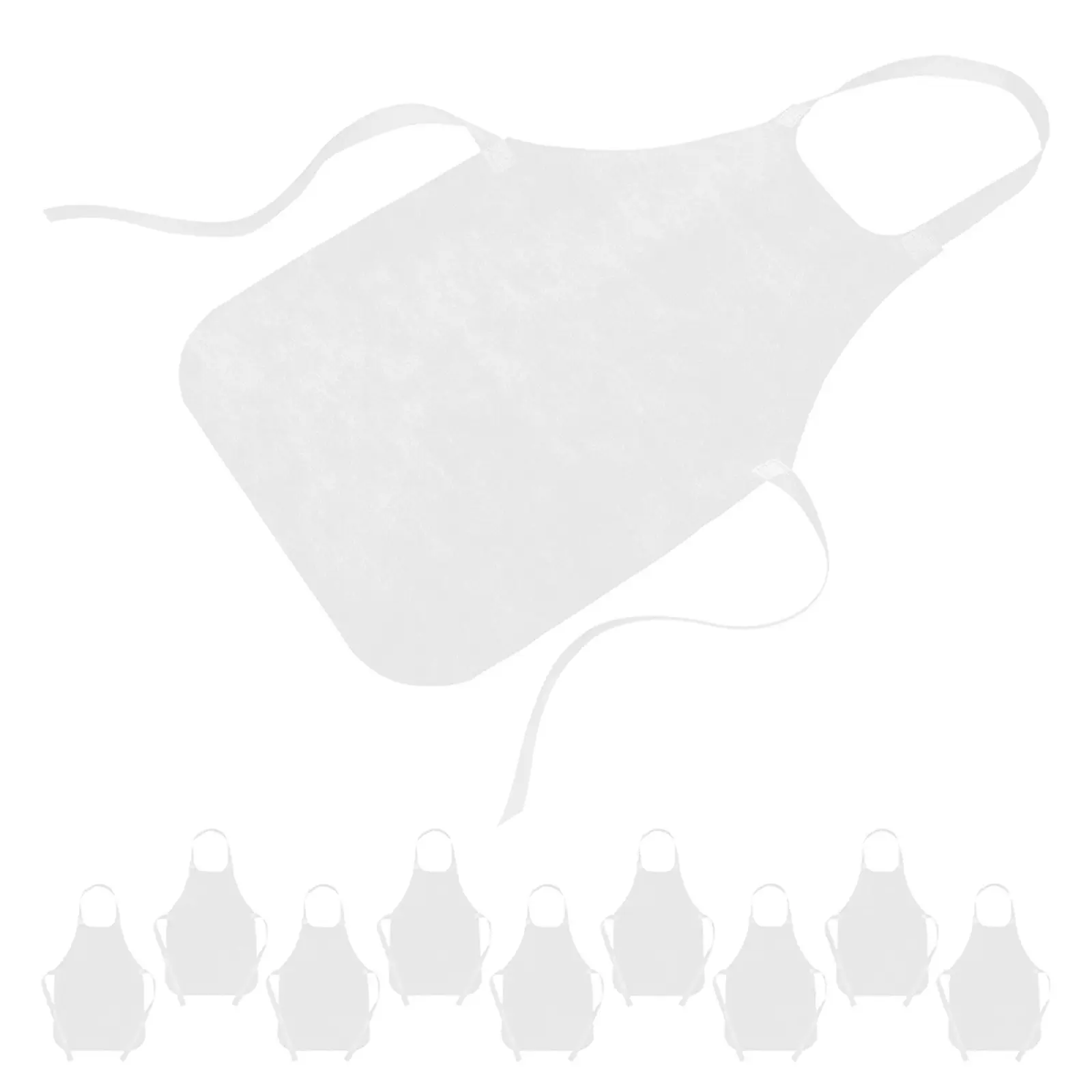 25Pcs Painting Aprons White Artist Craft Smocks Painting Smock Art Sessions Parties Paint Smock for