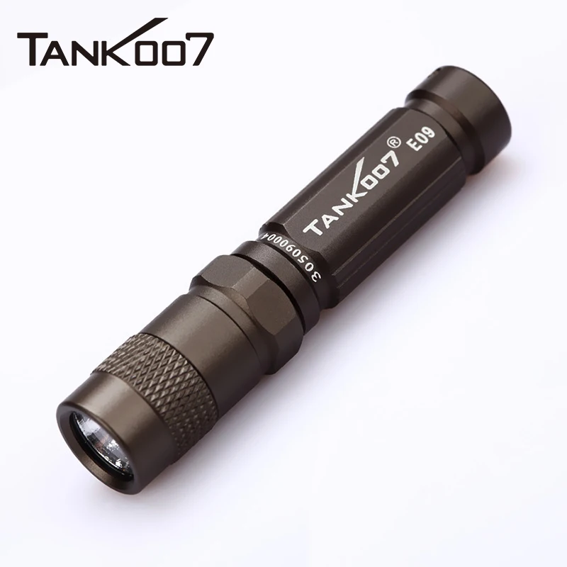 TANK007 E09 Mini Flashlight Portable Pocket EDC Small High Power Led Torch 120LM AAA Battery Keychain Outdoor Camping Lamp