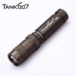 TANK007 E09 Mini Flashlight Portable Pocket EDC Small High Power LED Torch 120 Lumens AAA Battery Keychain Outdoor Camping Lamp