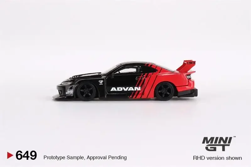 มินิ GT 1:64ปอนด์-ซูเปอร์เงา ADVAN RHD Diecast รถรุ่น