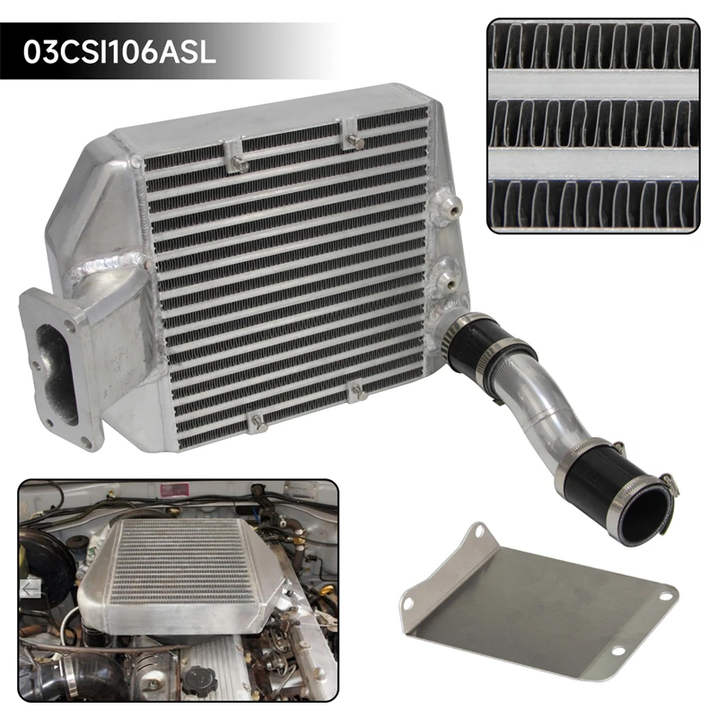 Upgrade Top Mount Intercooler Pasuje do Toyota Land Cruiser 80/100 Series 1HD-T HDJ80 1HZ Engine 4.2L 6cyl Turbo Diesel 1990-1999