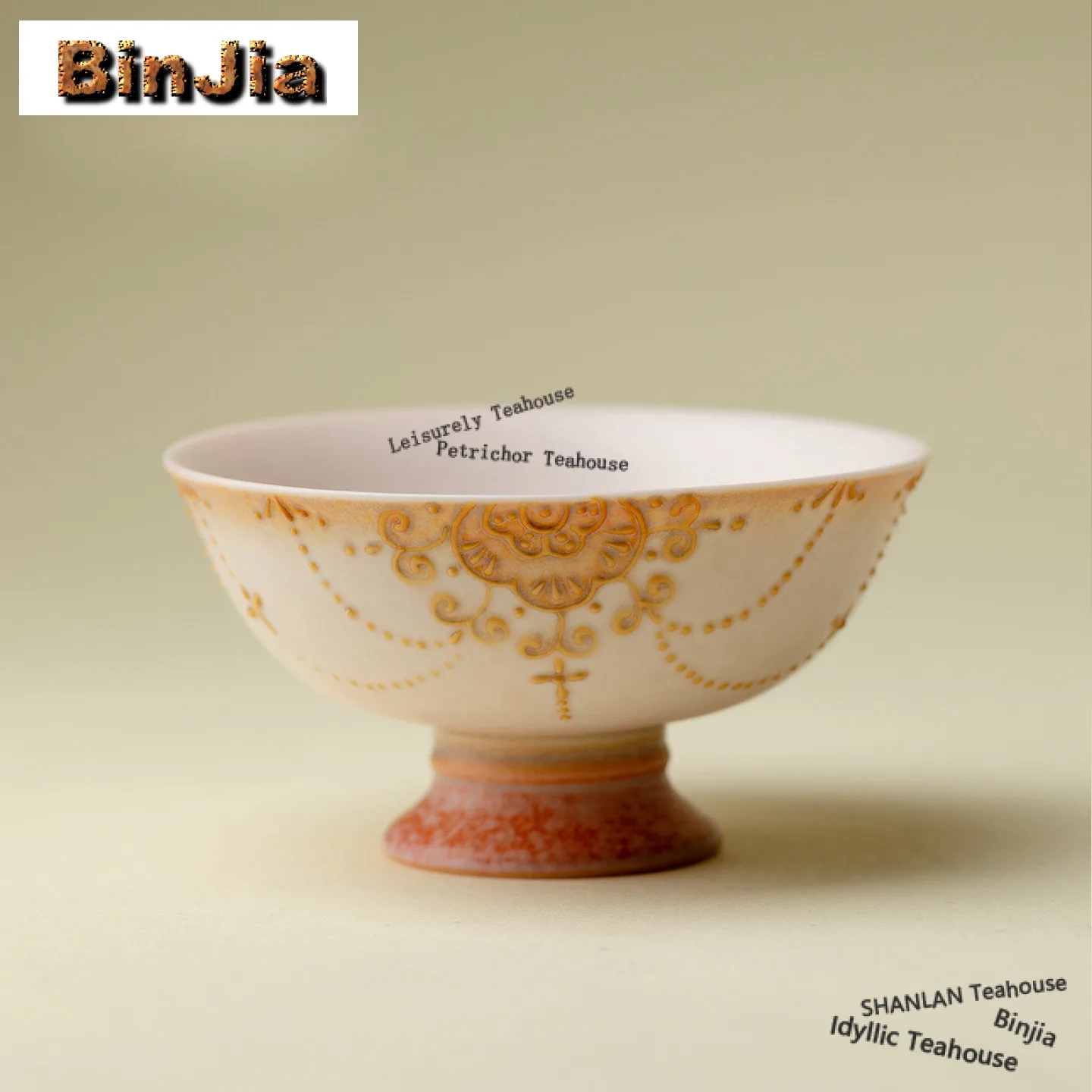 30ml Arita Porcelain Curtain High Foot Teacup Elegant Tea Bowl Set Of Cups Tea-tasting Smelling Cup Chazhan Master Cups Tea Gift