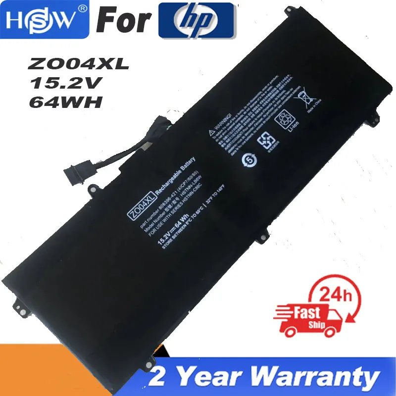 

15.2V 64Wh ZO04XL Laptop Battery For HP ZBook Studio G3 G4 808396-421 808450-001 HSTNN-CS8C HSTNN-C88C HSTNN-LB6W ZO04