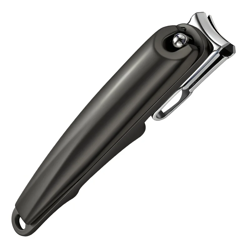 360° Rotation Stainless Steel Splash-Proof Nail Clippers Suitable for Thick/Hard Nails - Concave Trimmer with Debris Collection