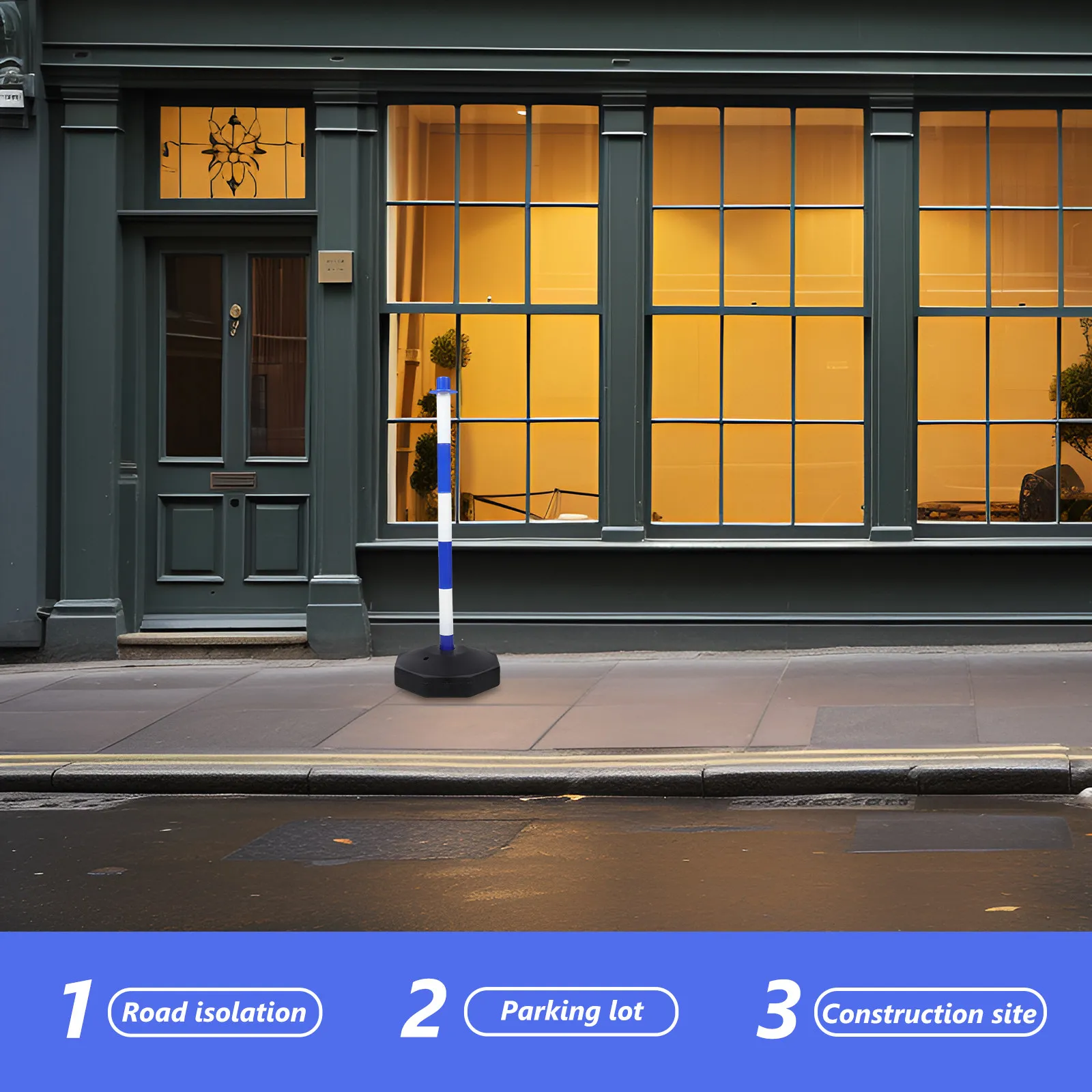 

Многоразовый конусный дорожный столб-ограничитель для контроля движения и предупреждающих знаков, усиленный, для наружного применения