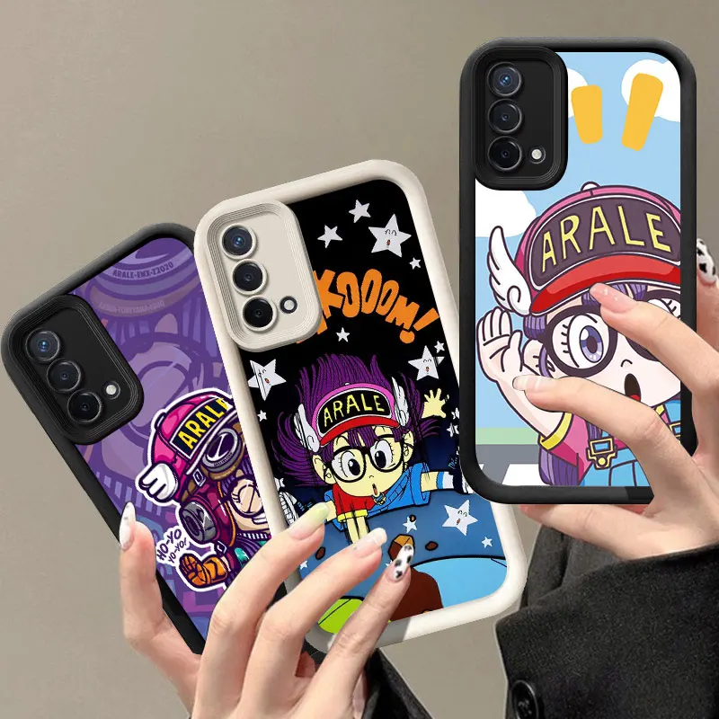 Cartoon Dr Slump Arale Phone Case For OPPO A3 Reno 10 11 12 Pro 11F 12F A58 A78 4G A98 A3X 5G A15 A16 A17 A38 A53 A57 A60 A92