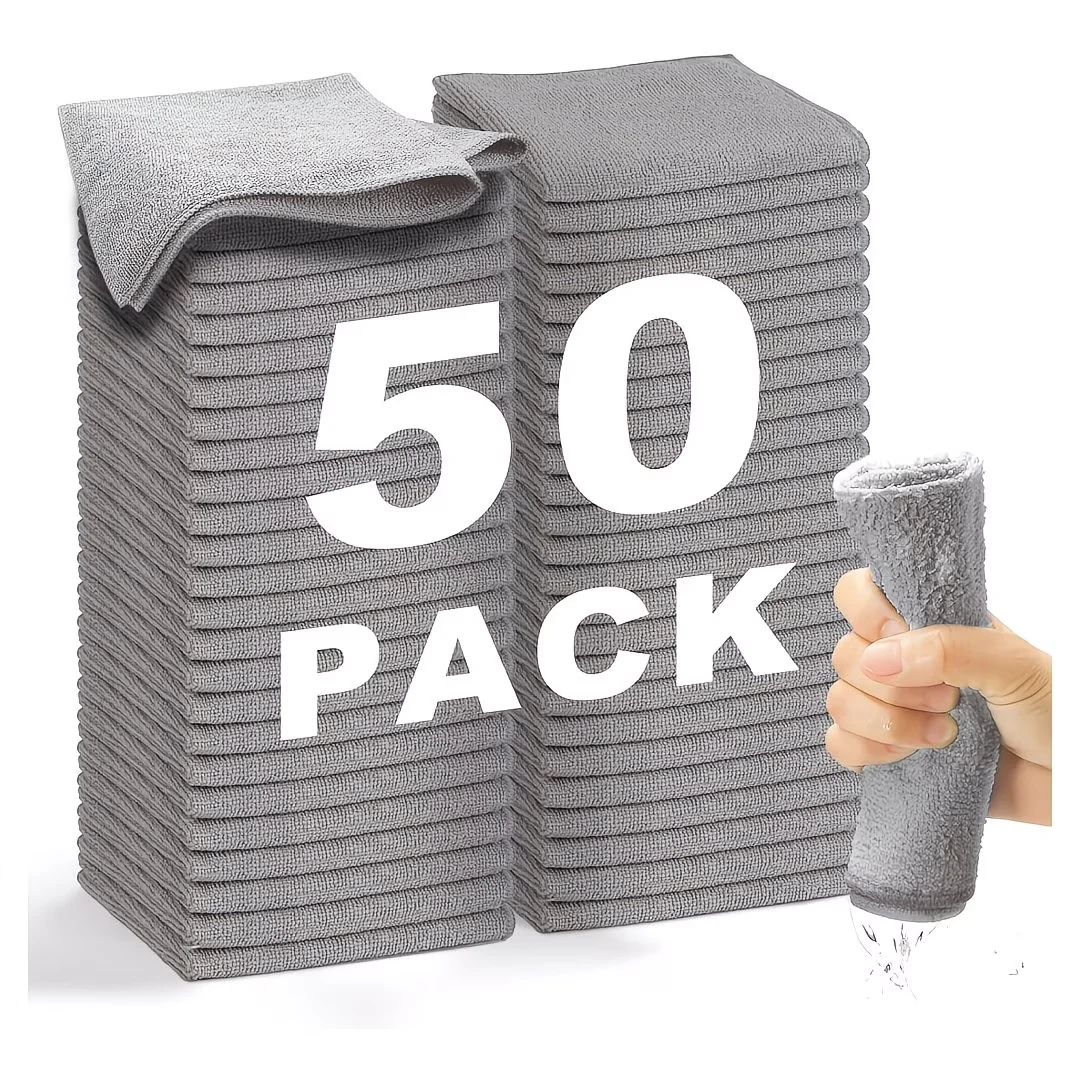 Thicken Microfiber Cleaning Cloths Lint Free Microfiber Cleaning Towel Cloths Reusable Cleaning Towels Absorbent for Car Window