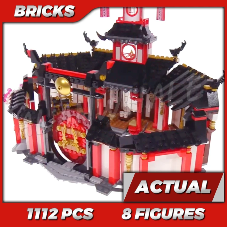 1070pcs Shinobi Training Hall of Spinjitzu Hidden Lever-operated Knife Trap 11165 Building Kits Toys Compatible with Bricks