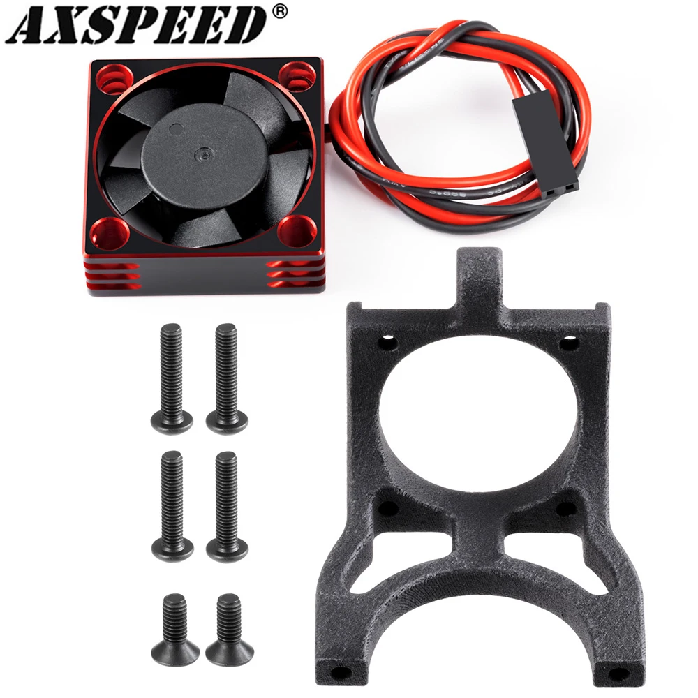 

AXSPEED RC Car Motor Radiator Cover Cooling Fan Motor Heatsink Mount for 1/10 Team Associated RC10 Upgrade Parts