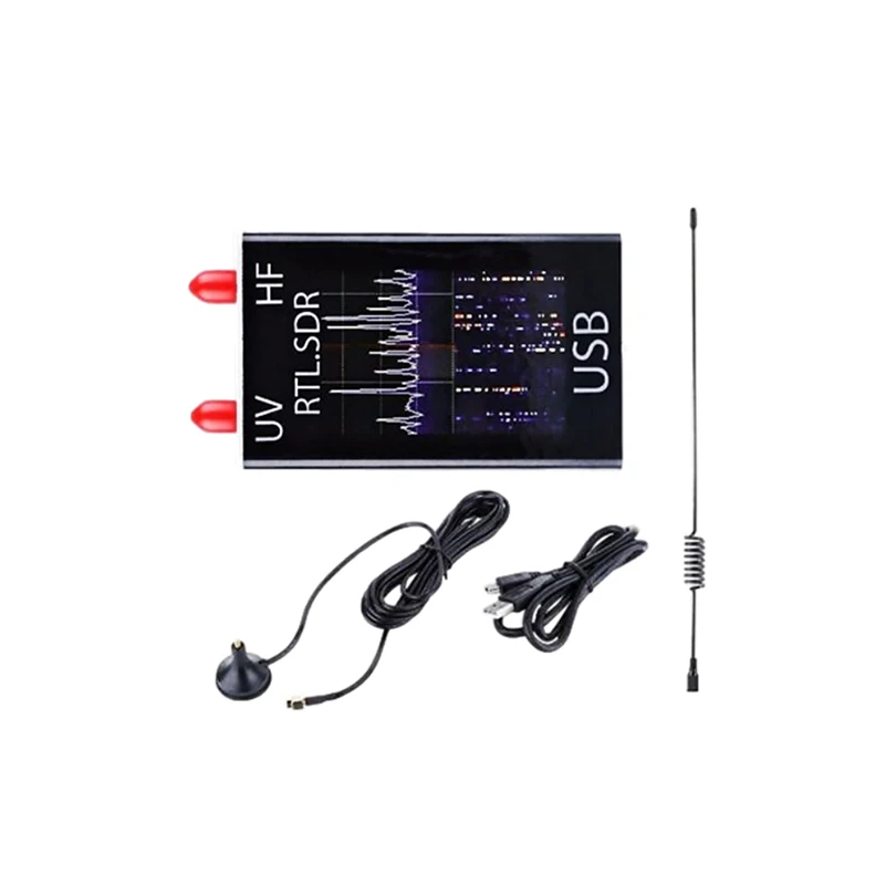 100KHz-1.7GHz Full-Band Software Radio USB RTL2832U+R820T U/V Antenna HF FM AM RTL-SDR RX IPEX Antenna Mini USB VHF