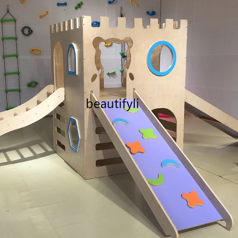 Early Education Center Sports Children's Indoor Castle Slide Climbing Equipment Sensory Integration Training Teaching Aids