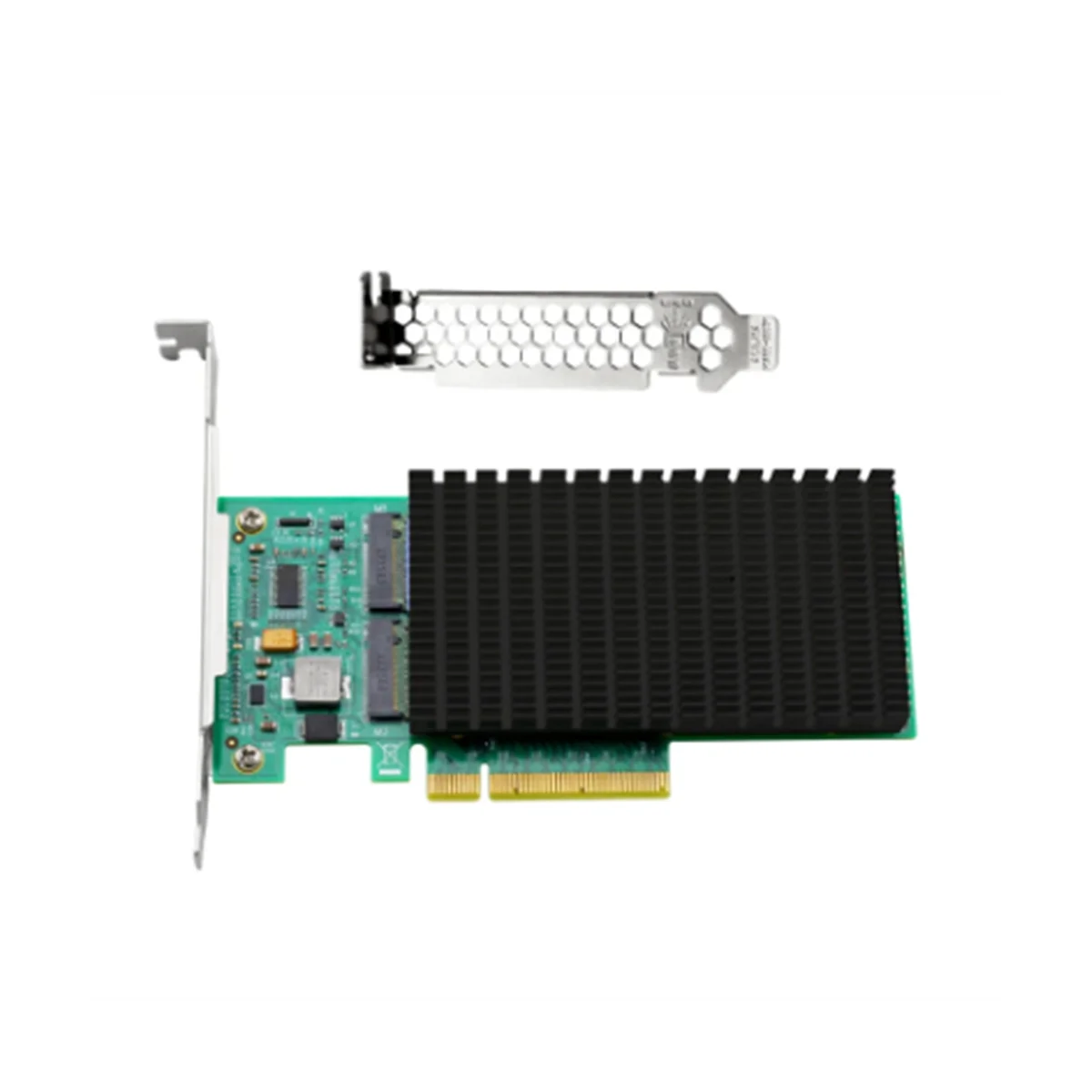 

ANM02PE08 NVMe Controller PCIe To M.2 Dual Port with Heatsink ( Not with SSD )