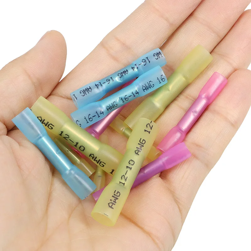BHT Butt Terminals BHT0.5/BHT1.25/BHT2/BHT5 for Sq0.3-6mm wire Crimp Copper Tube Heat Shrinkable Insulation Waterproof Connector