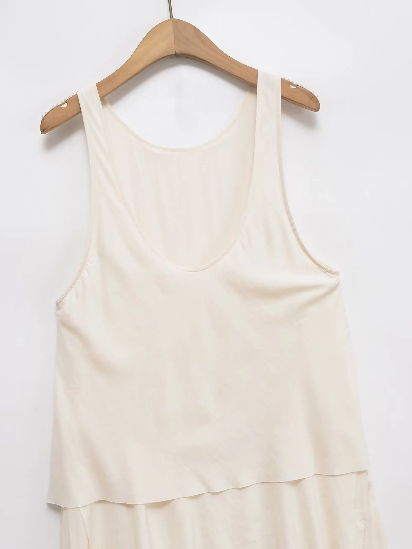 KONDALA elegante otoño señora Cami vestido Beige en capas decoración vestido Midi 2025 nueva moda de verano vacaciones vestido Casual de mujer