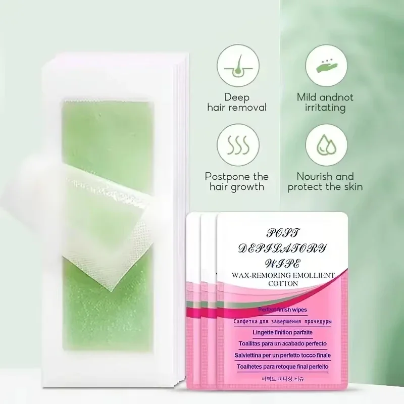 33 Pcs Depilatory Wax Strips Hair Removal Wax Paper Cold Wax Strips Paper For Face Neck Arm Leg Body Beauty Tools - view 2