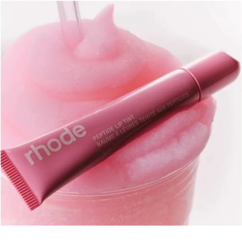 Haili bálsamo labial de tubo suave del mismo estilo, esmalte labial de larga duración, hidratante, elimina la piel muerta, Gel para el cuidado de los labios caliente