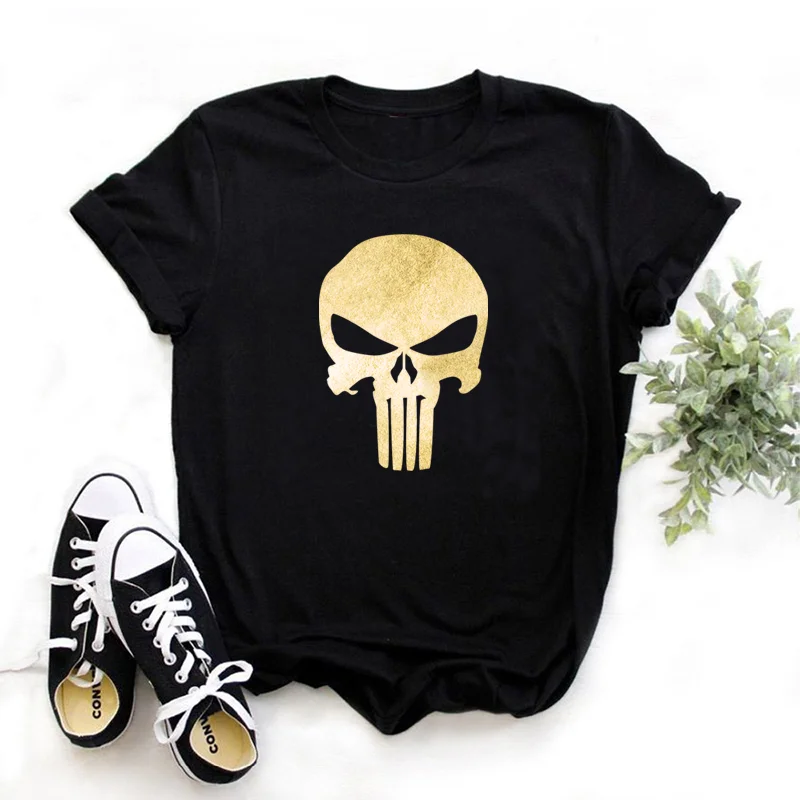 Punisher badge printing for clothes Patches DIY children Applique for clothes heat transfer stickers