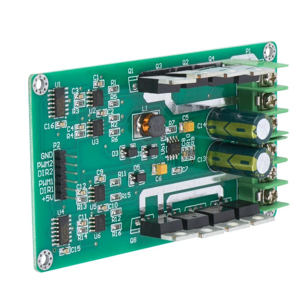 

IRF3205 MOSFET Плата модуля драйвера двойного двигателя 10A Пиковая 30A Чип драйвера H-моста H Мост DC 3-36 В H Чип драйвера моста