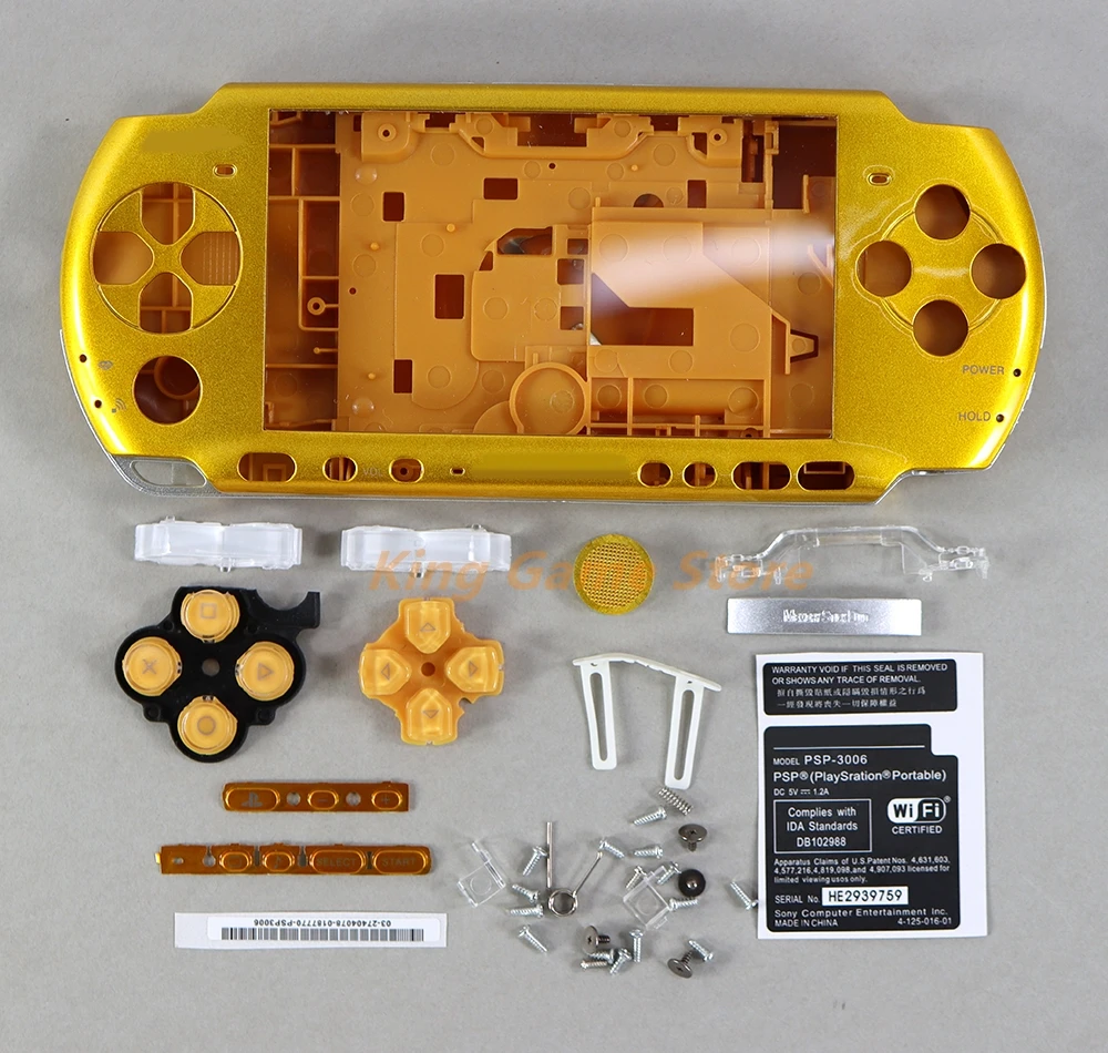 1 مجموعة/وحدة غطاء غلاف كامل مع مجموعة أزرار لوحدة التحكم في الألعاب PSP3000 PSP 3000