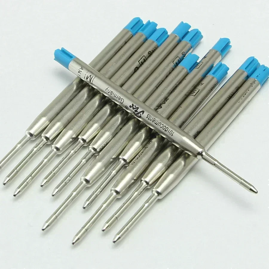 10 قطعة طبعة محدودة MB عبوة عالمية أسود/أزرق لحبر جاف مدرسة مكتب الكتابة ملحقات الحبر السلس AB8 لا صندوق