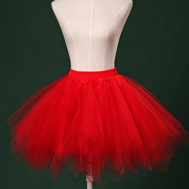 Halloween Half-Length Pettiskirt Rock Festival Perform Dance Party Tulle Skirt Crinoline