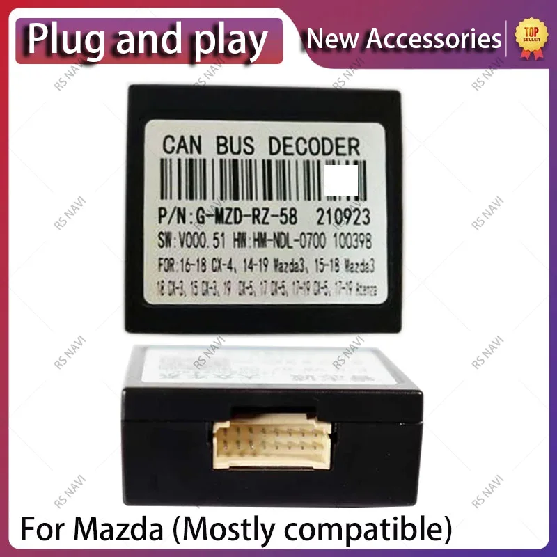 

Canbus Box Adaptor G-RZ-MZD58 For Mazda CX-4 2016-2018 Mazda3 CX-3 CX-5 Atenza Cable Car Radio Android