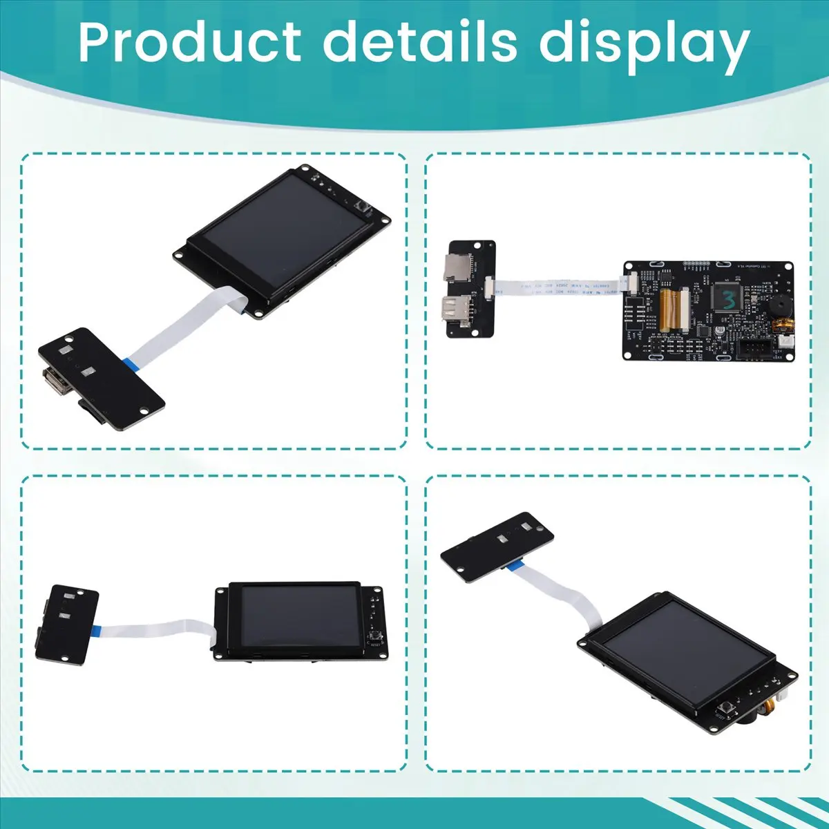 (DT37) Pantalla LCD y placa TFT para impresora 3D Artillery, fácil instalación, control táctil de alta sensibilidad para modelos Genius