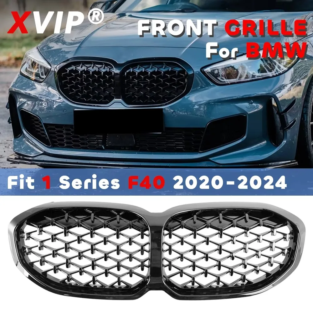 

XVIP Diamonds Style Chrome Silver Centre Panel Styling Grille Modification Parts For BMW 1 Series F40 20-24 118i 120i 125i M135i