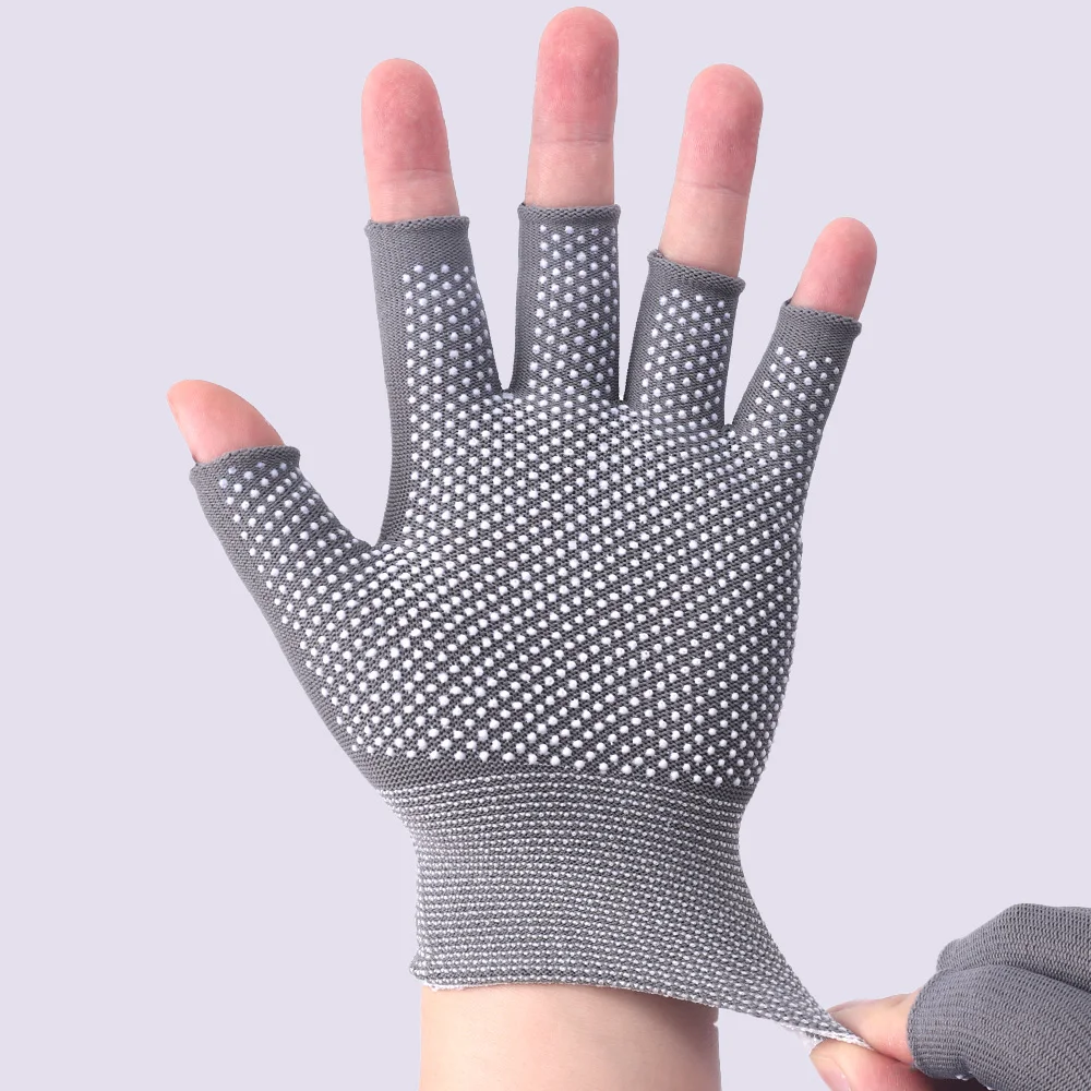 Shockproof Breathable Half Finger Gloves Ridding Men'S And Women'S Half Finger Gloves Summer Thin Non-Slip Sports Yoga Gloves