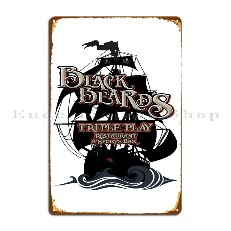 Blackbeard_S Bar And Grill Our Flag Means Death 2 Metal Plaque Poster Retro Design Plaques Wall Plaque Living Room