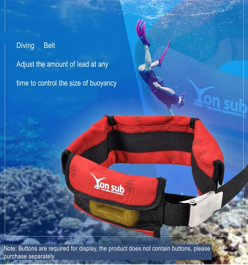 Diving Weight Belt Portable Snorkeling Diving Weight Belt Bag with Pocket Quick Drying Waist Hanging Swimming Accessories