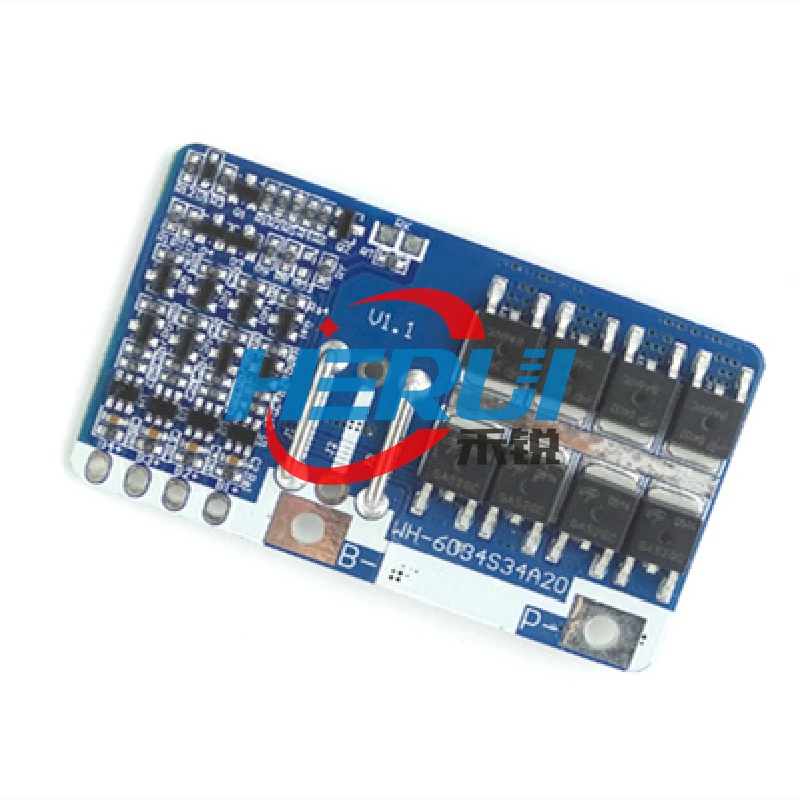 

4 string 14.8V 16.8V lithium battery protection boards High current 20A operation 18650 lithium battery pack protection plate