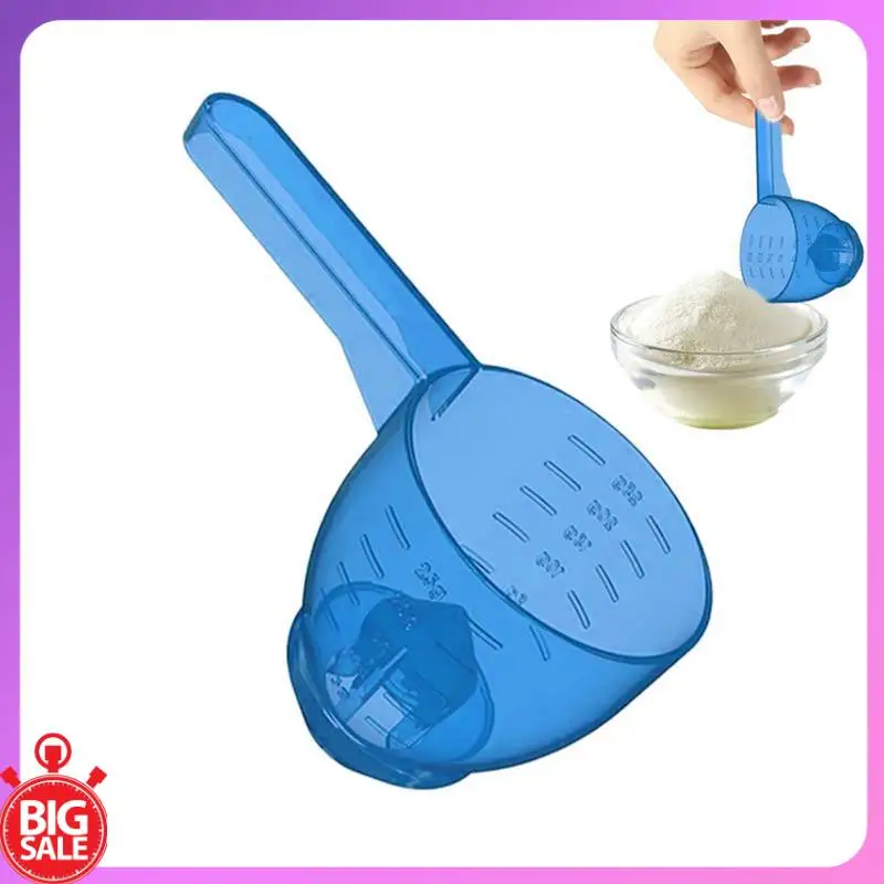 Big Deal Kitchen Measuring Scoop,Convenient Measuring Spoon, Spill-Proof Portable Leaky Single Measuring Spoon With Scale