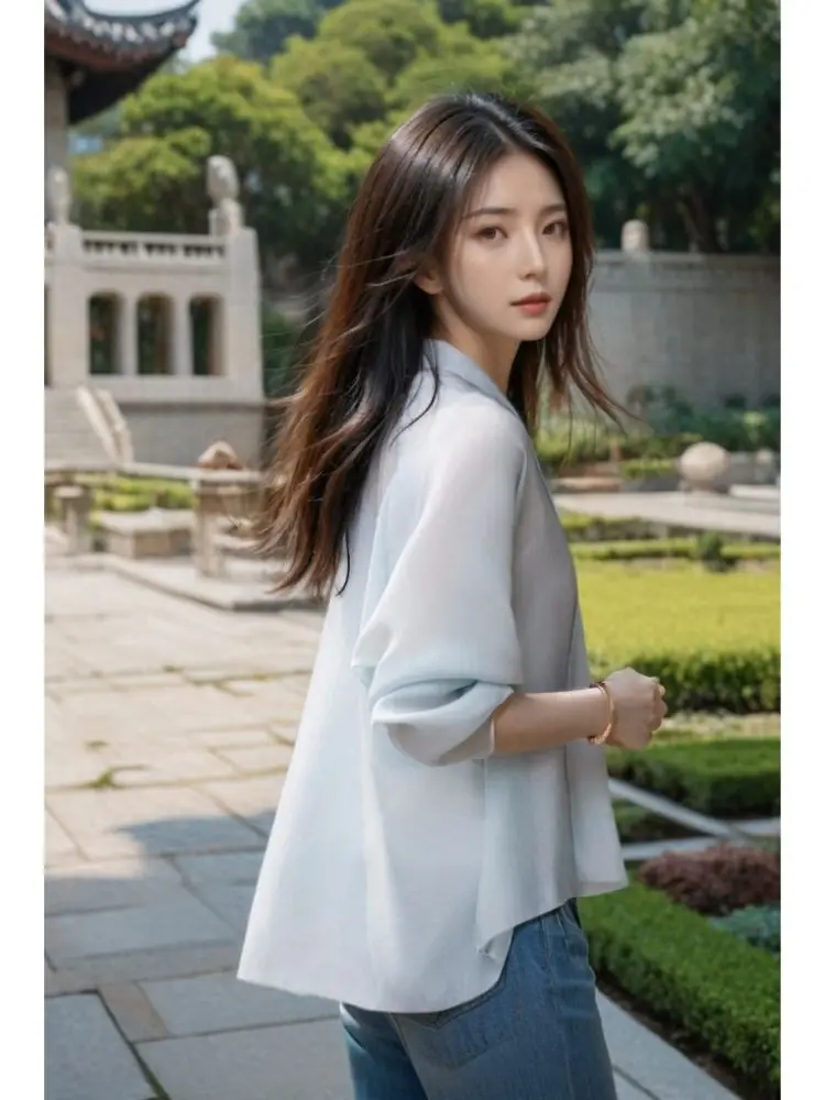 New Chinese Super Beautiful Sun Protection Clothes Women Summer 2024 New Uv Thin Cardigan Jacket National Style Top