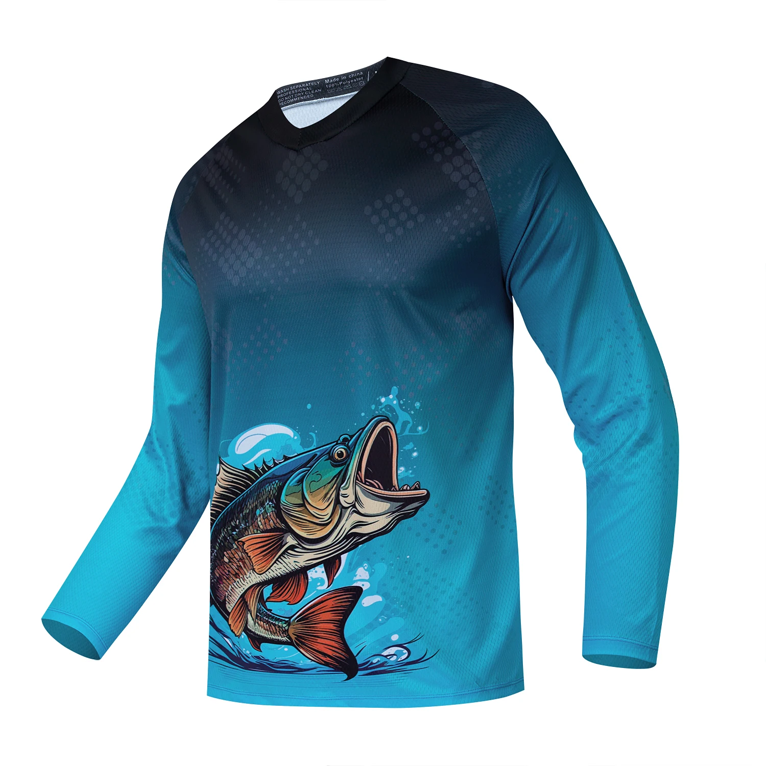 Fishing Shirt UPF 50+ Long Sleeve T-shirt Men's Fitness Train Wear Sun Protection Clothing Breathable Jersey Camisa De Pesca