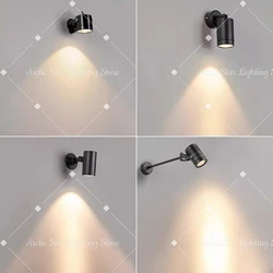 Luces LED de pared impermeables para exteriores, foco ajustable para jardín, patio, balcón, pasillo, tienda, 85-265V