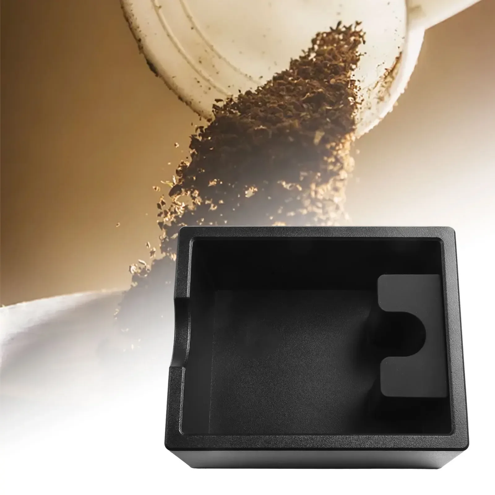 Premium Coffee Knock Box Designed for Noise Reduction and Stability during Grinding Compatible with Various Portafilters